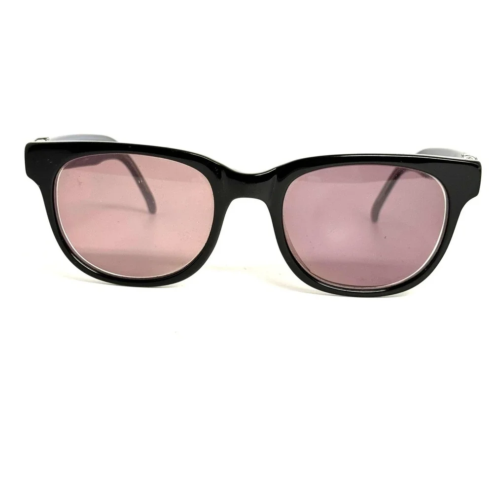 Robert Marc 608-108 Sunglasses Handmade in France Navy Blue Square Rose Lens